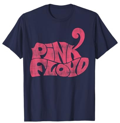 Offizielles Pink Floyd Retro Band Logo Rockmusik Vintage T-Shirt