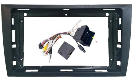 Cadre Radio Cadre DVD Voiture 9 Pouces pour VW pour Golf 6 2008 – 2016 Panneau Stéréo Garniture Tableau Bord Écran Lecteur Radio Facial Kit 2 Din Façade D'autoradio(Frame an canbus)
