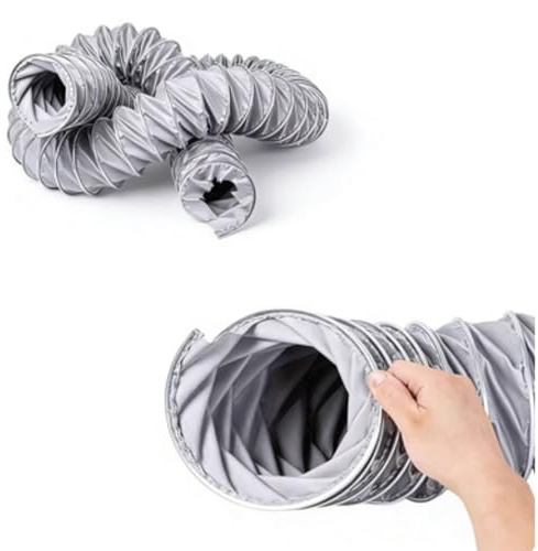 MACAGGTNTU Gaine De Ventilation Flexible Tuyau D'Évacuation Tuyau Seche Linge Evacuation Climatiseur Mobile Gaine Tuyau Flexible De Ventilation De Air(L 4m(13ft),200mm(8))
