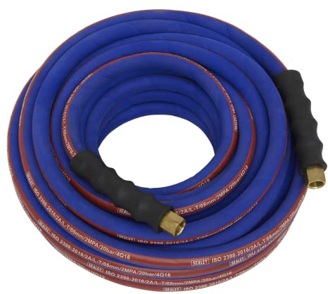 Sealey Extra-Heavy-Duty Air Hose 15m x Ø8mm with 1/4 BSP Unions - AH15R