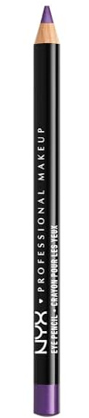 NYX Professional Makeup Eye Liner Pencil Slim Smooth Pencil, 917 Purple | Precision Formula, 31 Entrancing Shades, Mattes To Shimmers, Easy Application, Cruelty Free