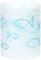 Ursus 18400082 Mini-Tischlichter Ambiente, Fisch, blau, 5 Blatt, aus Transparentpapier, ca. 10 x 27 cm, 115 g/qm, Durchmesser ca. 8 cm, einseitig bedruckt, ideal als Tischdeko
