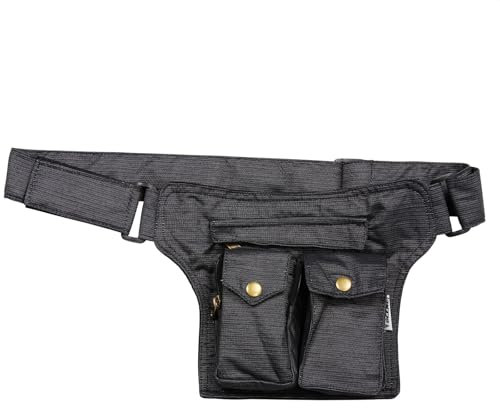 Freak Scene Tasche - Gürteltasche - Bon - Nadelstreifen - anthrazit - Bauchtasche - Hüfttasche