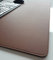 Schreibtischunterlage sanft lux Leder 60 x 40 Braun mit Braune Naht