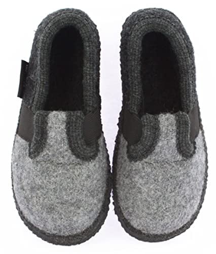 Beck Unisex Kinder Bobby Hausschuhe, Grau, 30 EU