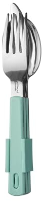 Mepal Besteck-Set 3-teilig, Kunststof, Nordic Green, One Size