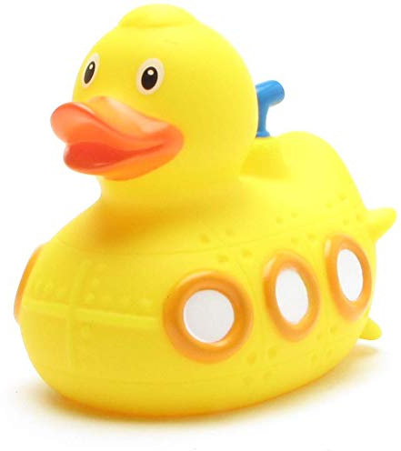 U-Boot Badeente I Quietscheentchen I L: 8,5 cm I inkl. Badeenten-Schlüsselanhänger im Set