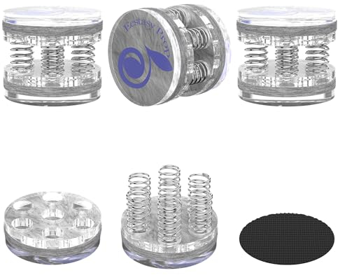 Viborg 4 patas de aislamiento de altavoces para subwoofer, amplificadores de altavoces, aislamiento de audio de resorte, pies de alta fidelidad