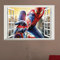 Wandaufkleber Spiderman 3D Fenster Ansicht Aufkleber Kinder Wandkunst Vinyl Wandtattoo 60X90Cm