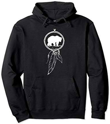 Native American Dreamcatcher Bear Women Men Pullover Hoodie