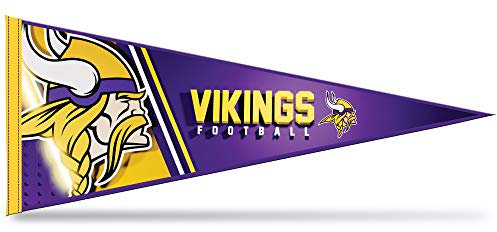 Rico Industries NFL Football Minnesota Vikings Primary Filz-Wanddekoration, 30,5 x 76,2 cm, ideal für Zuhause/Schlafzimmer/Männerhöhle
