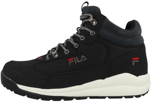 FILA Alpha mid men Stivali Uomo, Nero (Black/Castle Rock), 43 EU