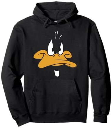 Looney Tunes Daffy Duck Big Face Sudadera con Capucha