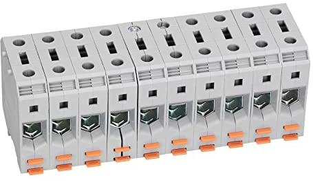 Reihenklemme, 150A Schienenklemmen 10 Stück Kombination 50mm² für Stromkreis