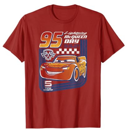 Disney Pixar Cars Lightning McQueen Trading Card T-Shirt