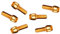 Fahrrad Vorbau Schraube,MoreChioce 6 Stück M5 x 18 mm Fahrrad Lenker Vorbau Schrauben Fahrrad Vorbauschrauben Fahrradschraube Feste Schrauben mit Unterlegscheiben für Mountainbike Vorbauteile,Gold