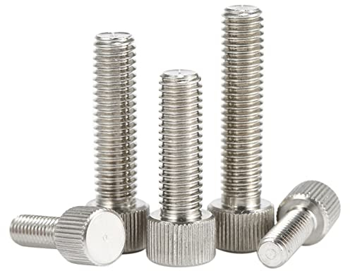 CONPHERON Vis Moletées en Acier Inoxydable Vis à Tête Moletée Boulon Vis à Oreilles Vis Moletée pour Ordinateur Boîtier, M8×40mm, 4 pcs
