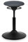 BALIMO Classic - Sitztrainer - Bewegungshocker - ergonomischer Hocker mit frei beweglicher Sitzfläche - Rücken-Trainer - Bürohocker - Standfuß Schwarz (Gestell Schwarz - Sitzbezug Dunkelgrau)