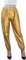 NewL Damen Metallic Glänzend Jogger Casual Holographische Farbe Streetwear Hose Hip Hop Mode Glatte Elastische Hose, Gold, S