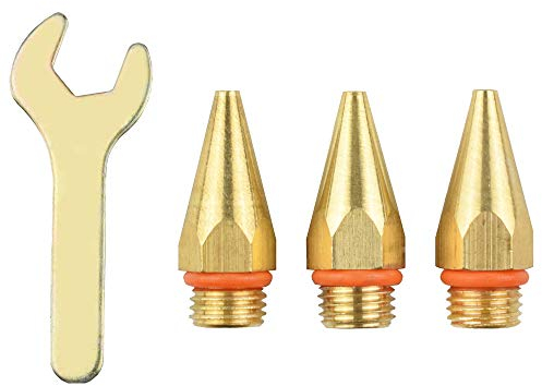 Set di chiavi per colla, 32 mm, in ottone, 3 misure, punta intercambiabile con chiave inglese, set di ricambio per fai da te e riparazione