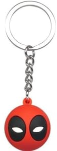 Marvel Universe Deadpool Caractère Keychain 6 cm de Haut, Rouge, Blanc et Noir