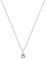 LES POULETTES BIJOUX - Collier Chaine Argent 925 et Strass - Rose