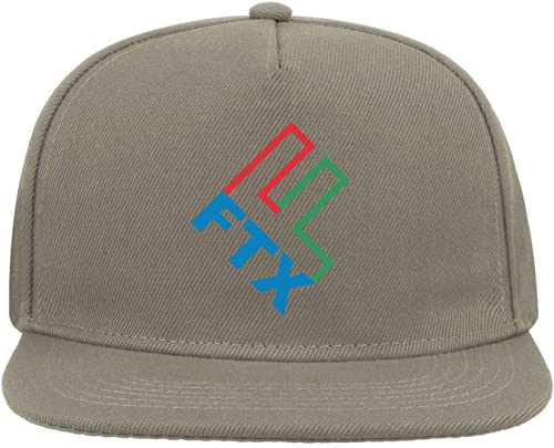 FTX Enron Ponzi Scheme Mashup Funny Snapback Flat Visor Cotton Blend Cap Grau