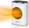 Aigostar David - Calefactor Cerámico 1800W, 2 Velocidades, Oscilación 90º,Termostato Ajustable,Calentamiento Rápido.Negro.