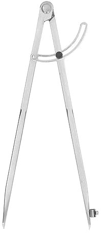 Pwshymi 400mm Compas en Acier au Carbone Professionnel, Compass Pencil Grande Diviseur d'ailes en Cuir avec Largeur Réglable pour les Projets de Bricolage