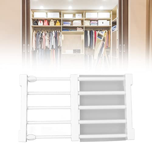 Topyond Schrank-Spannregal, Breite 24cm / 9.4in,Erweiterbares Lagerregal, Nagelfrei, Schrank-Organizer, Trennwand, Trennregale Für Kleiderschrank, Schrank, Küche, Badezimmer(30-40cm)