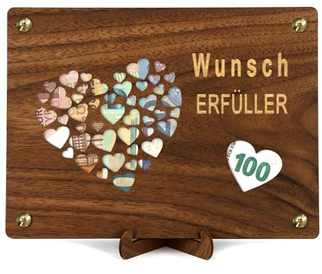 Giftota Wunscherfüller Geldgeschenk, Glück verschenken zum Geburtstag Hochzeit, Geldgeschenke Verpackung Mit Grußkarten