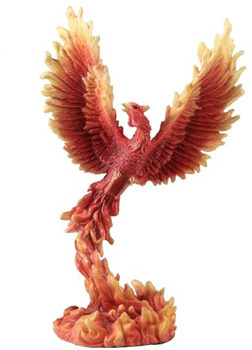 Veronese Design 16,5 cm Phoenix steigende Harzskulptur handbemalte Figur