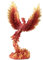 Veronese Design 16,5 cm Phoenix steigende Harzskulptur handbemalte Figur