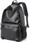 Herren Leder PU rucksack Vintage Wasserabweisend Tagesrucksack Schulrucksack mit 15.6 Zoll Laptopfach Schwarz Großer Rucksack Passt und Wandern Tagesrucksack für Reisen, Arbeit