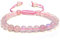 P&R:UK 8mm Adjustable Rose Quartz Bracelet - Unisex Love and Healing Crystal Jewelry, Emotionally Balancing Accessory for Peace and Harmony