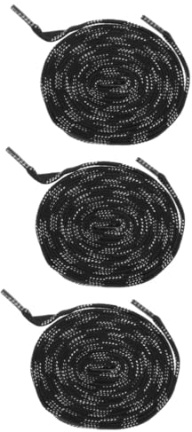 PRETYZOOM 3paare Schnürsenkel Aus Polyester Für Rollschuhe Eishockey Und Skischuhe Wachs-schnürsenkel Reißfest Und Kältebeständig Für Sport Und Freizeit Für Schnelle Anpassung Und