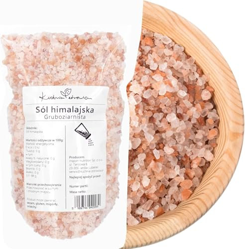 Sel Rose De L’Himalaya 1 kg – Gros Cristaux, Naturel Et Pur – Idéal Pour Moulins, Marinades, Cuissons – Sans Additifs | Kuchnia Zdrowia