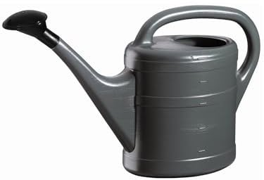 Bunte Gartengießkanne 5 Liter mit Brause (Anthrazit)