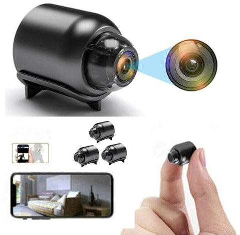 BSLVWG Mini Spy Camera,1080P WiFi Hidden Cameras Wireless Secret Magnetic Camera Mini Baby Home Security Micro Small Monitor Video Camera with Motion Detection App Control
