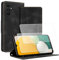 Yihaoyard Hülle für Samsung Galaxy A14 4G / 5G Handyhülle Schutzhülle Hülle Leder Kartensteckplätzen Flip Case mit Kartenfach Magnet Ständer Hüllen Wallet Case Cover (Schwarz)