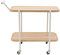 Donened - Transportwagen, Plattformwagen mit 4 Räde, Etagenwagen Rollwagen, Traglast 40kg, 60 x 30 x 68cm (Holzfarbe)