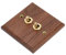 Interruptor Doble Vintage Retro Kippschalter Interruptor de Palanca Doble Panel de Montaje en Pared de Madera de Nogal Retro 250V 50HZ con Tornillo de Latón