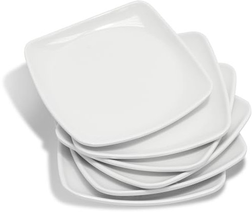 Mr Tazoi 6 White Sushi melamine Sushi Plates
