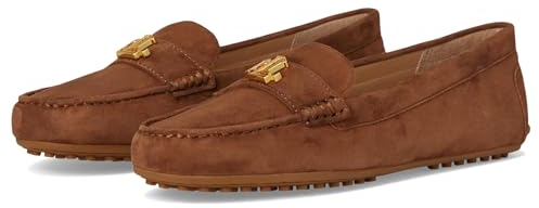 Lauren Ralph Lauren Damen Barnsbury Suede Loafer Driving Style, Tabak, 36 EU