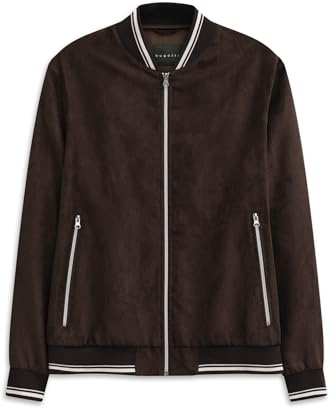 bugatti Herren Collegeblouson 879500-81019 | Regular Fit wasserabweisend perforiert sportlicher Collegekragen leicht