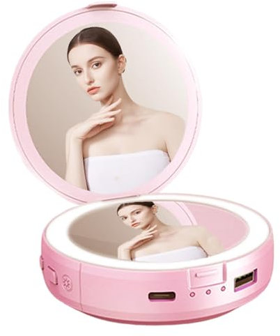 Led Mirrors Travel | Rechargeable Makeup Mirrors | Portable Makeup Mirrors with Light | Rechargeable Travel Makeup Mirrors with Light | Portable Travel Accessories for Camping Hiking