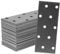 Repa Market Flat Metal Brackets Mending Plates - 100 x 40 mm / Pack of 6 - Heavy Duty Steel Plate Brackets - Metal Joining Plates for Wood - Home Improvement Flat Wall Joining Plates (4 x 1.50)