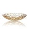 Puremagics Gold Round Fruit Bowl Glass.for Kitchen Counter, Fruit Holder Stand Storage Baskets for Countertop, Home Decor, Table Centerpieces, Vegetable Bowls for Fruits, Veggies, Snacks-10 inch