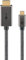 Goobay USB C to HDMI 2.0 Cable - Gold-Plated Connectors, Ultra HD Resolutions up to 4K @ 60 Hz, USB-C Adapter to HDMI for Laptop, PS5, Xbox, Apple TV 4K, TV Accessories - Textile Cable - 1 m - 75699