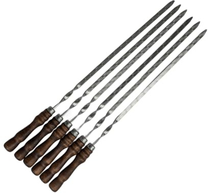 Grillspieße, Schampura für Fleisch, Spieße für Mangal (4)